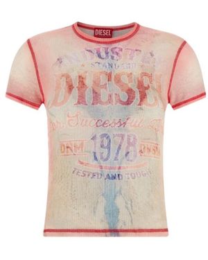 DIESEL T-Iana Crewneck T-Shirt - Pink