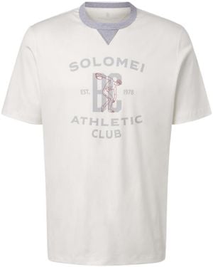 Brunello Cucinelli Printed Cotton Jersey T-Shirt - White