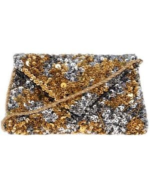 Dries Van Noten Embellished Envelope Clutch Bag - Natural
