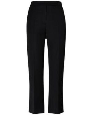 Tory Burch Cropped Straight Leg Pants - Black