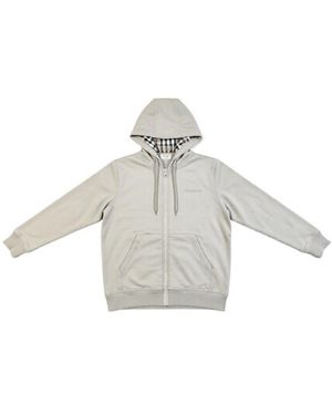 Burberry Zip-Up Hoodie - White