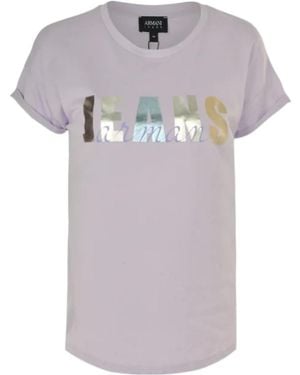 Armani Jeans Item O-Neck Short-Sleeved T-Shirt - Gray