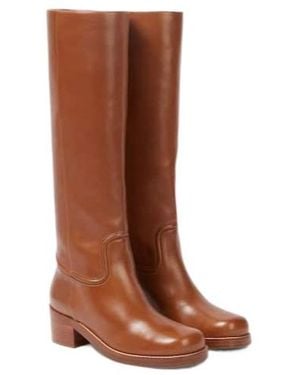 Gabriela Hearst Leather Knee-High Boots - Brown