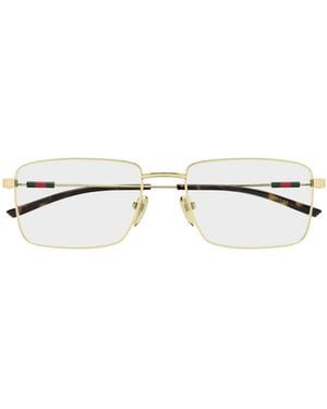 Gucci Eyewear Rectangle Frame Glasses - White