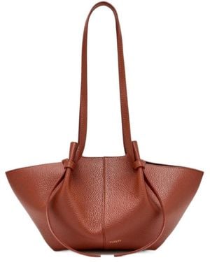 Yuzefi Knotted-Handle Tote Bag - Brown