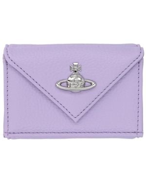 Vivienne Westwood Flap Card Wallet - Purple