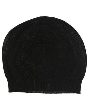 Rick Owens Ribbed Knit Hat - Black