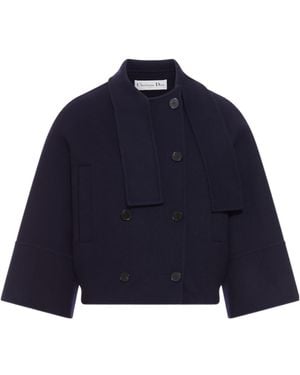 Dior Long Sleeve Casual Jacket - Blue