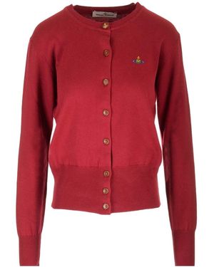 Vivienne Westwood Orb Embroidered Knitted Cardigan