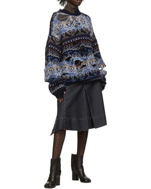 Maison Margiela Spliced Skirt - Blue