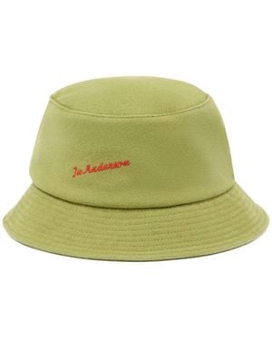 JW Anderson Jw Anderson Anchor Logo Bucket Hat - Green