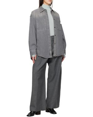 WOOYOUNGMI Wide-Leg Casual Pants - Gray