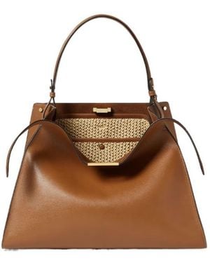 Fendi Way Medium Tote Bag - Brown