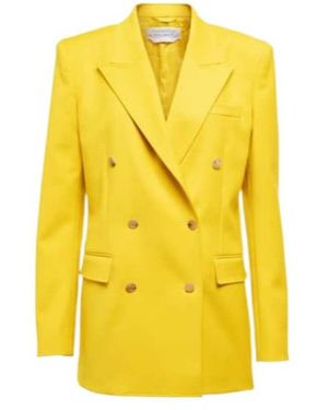 Gabriela Hearst Logo-Embellished Blazer - Yellow