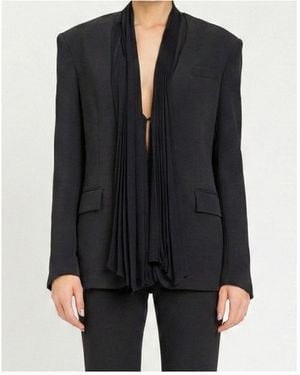 Twinset Pleated Drape Jacket - Blue