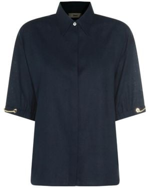 Herno Button-Up Regular Fit Shirt - Blue
