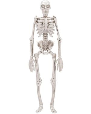 McQueen Skeleton Brooch - White