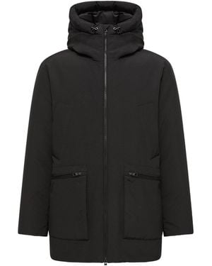 Moncler Aurino Hooded Mid-Length Parka - Black