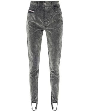 DIESEL Slandy High Waist Skinny Jeans - Grey