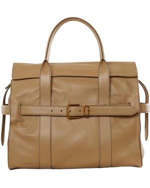 Marc Jacobs The Dakota Belted-Detail Tote Bag - Natural