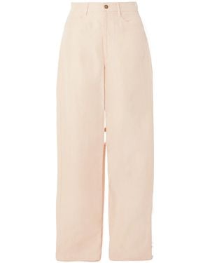 Loulou de Saison Slimming Straight-Leg Trousers - Natural