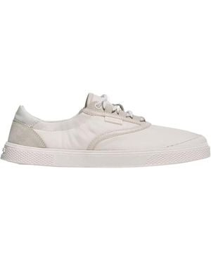 Moncler Vera Leisure Lace-Up Low-Top Trainers - White