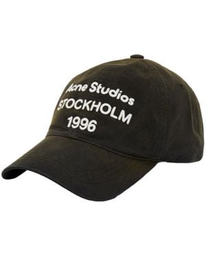 Acne Studios Darktoned Cotton Baseball Cap - Black