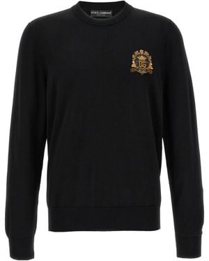 Dolce & Gabbana Coat Of Arms Jumper - Black