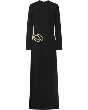Cult Gaia Jacenta Embellished Cutout Jersey Gown - Black