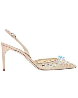 Rene Caovilla Chandelier 70Mm Leather Pumps - Metallic