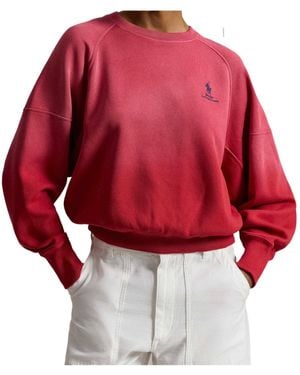 Polo Ralph Lauren Long-Sleeved Sweatshirt - Red