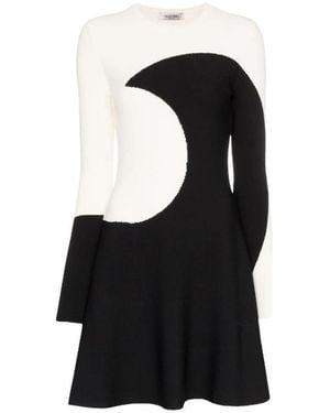 Valentino Trumpet-Shaped Dress - Black