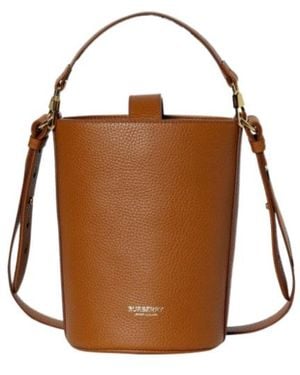 Burberry Bucket Shoulder Bag - Brown