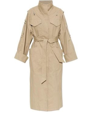 AllSaints Clayton Belted Trench Coat - Natural