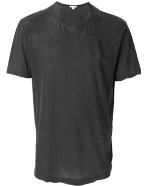 James Perse Clear Jersey Crewneck T-Shirt - Black