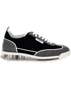 Thom Browne Tech Runner Lace-Up Trainers - Black