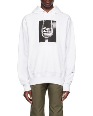 Helmut Lang Hooded Jumper - White