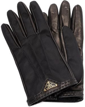 Prada Leather Gloves - Black