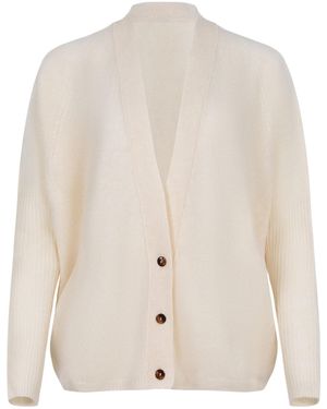 Alysi Knitted Cardigan - White