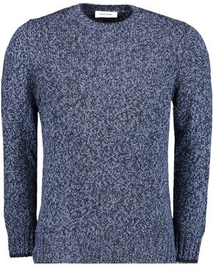 Gran Sasso Speckled Wool Jumper - Blue