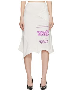 Vetements Printed Pattern Midi Skirt - Pink