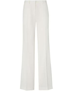 Fendi Parchment-Colored Grain De Poudre Pants - White