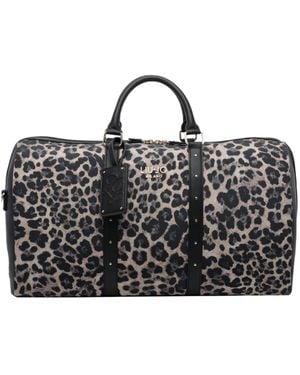 Liu Jo Animalier Print Duffle Bag - Black