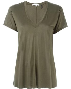 Helmut Lang V-Neck T-Shirt - Green