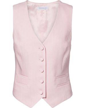 Gabriela Hearst V-Neck Vest - Pink