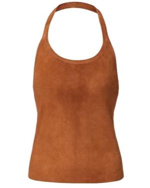 Stouls Suede Top - Brown
