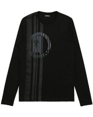 KARL LAGERFELD Printed T-Shirt - Black