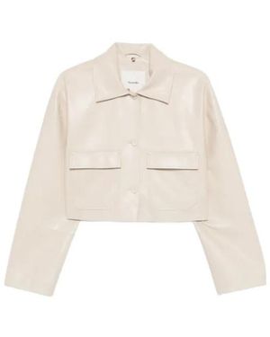 Nanushka Cropped Pocket Jacket - White