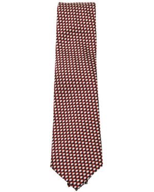 ZEGNA Printed Tie - Red