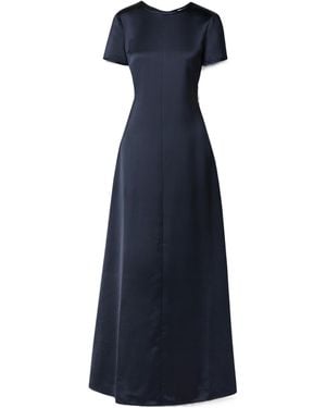 Proenza Schouler Delphine Tie-Up Dress - Blue